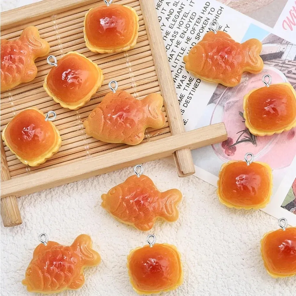 Resin Crafts Diy - 10 buah hiasan resin bermotif ikan