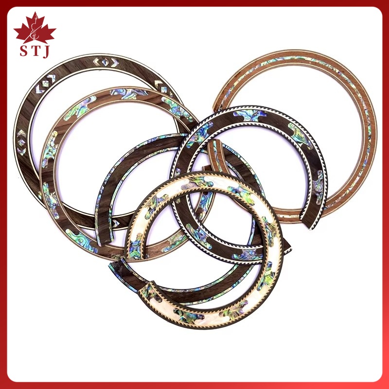 Wood Ring Blank - 2 Buah Hiasan Lubang Suara Gitar