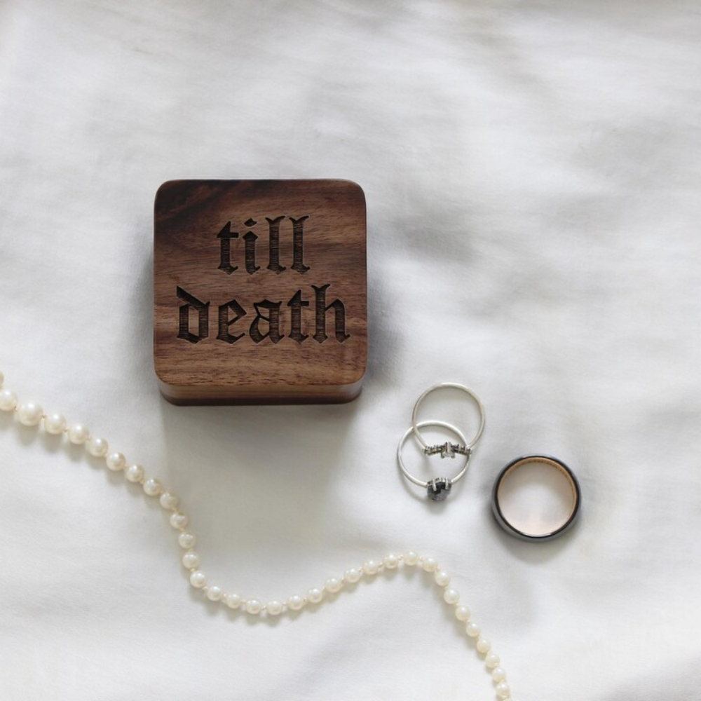 Kotak Cincin Kayu Walnut Beruk - Wood Ring Blank ulasan dan harga