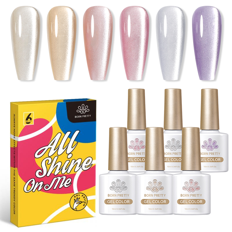 BORN PRETTY 6PCS Set Cat Kuku  - Resin Glitter Pack ulasan dan harga