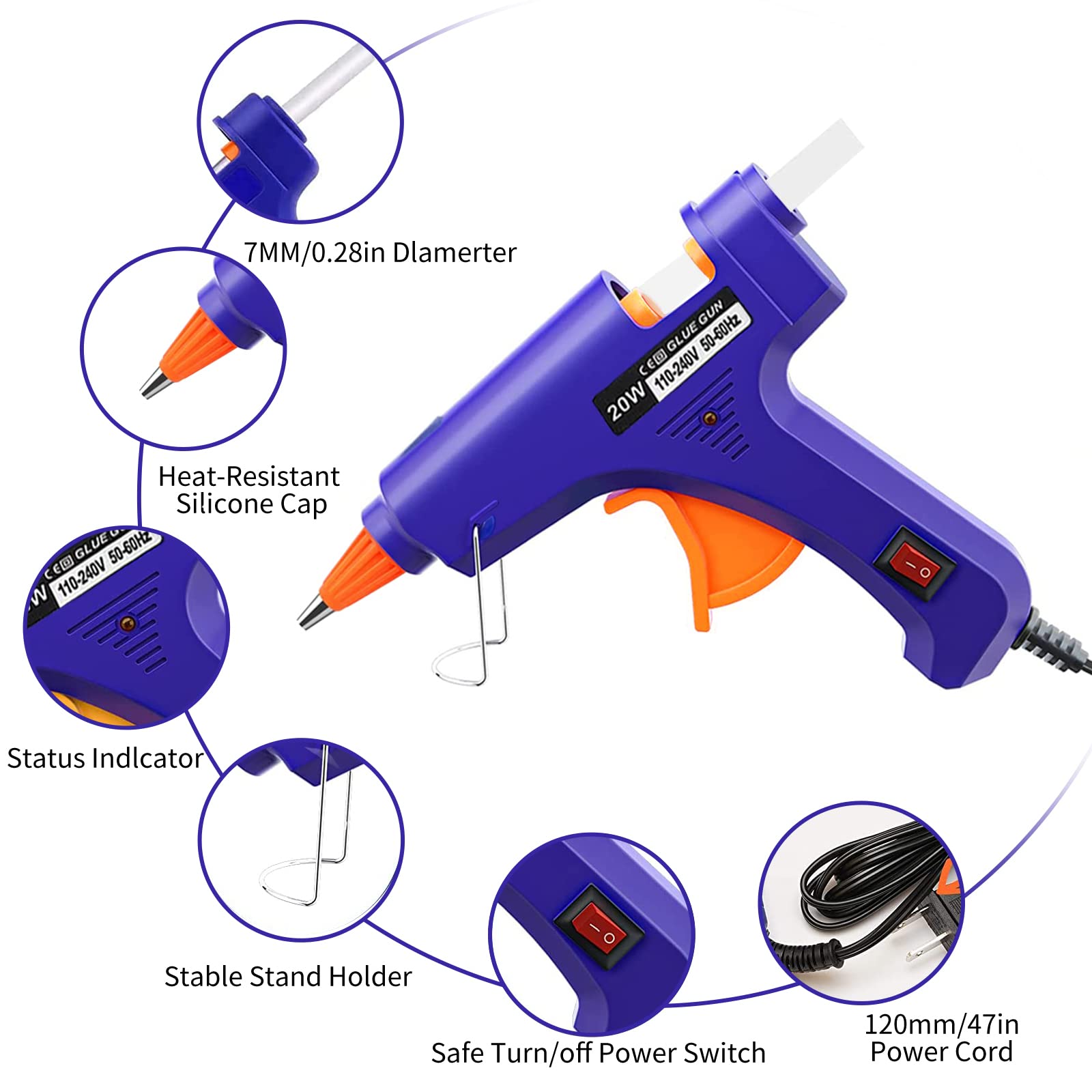 Pistol Lem Leleh Panas 20W Sen - Heat Gun Small ulasan dan harga