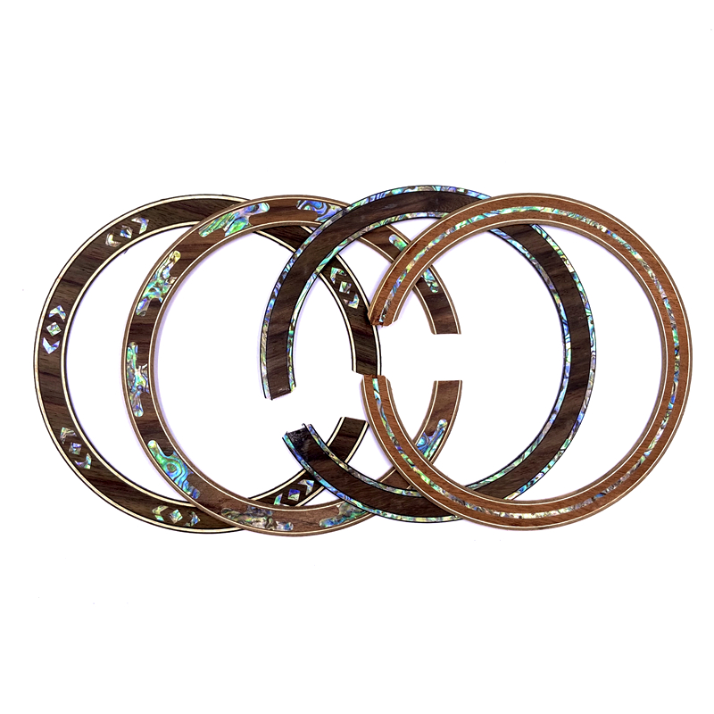 2 Buah Hiasan Lubang Suara Git - Wood Ring Blank ulasan dan harga